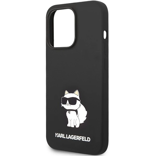 Etui Karl Lagerfeld KLHMP14LSNCHBCK do iPhone 14 Pro 6,1" hardcase Silicone Choupette MagSafe