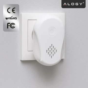 Schädlingsbekämpfungsgerät für 250 m², Ultraschallnest, Insektenschutz, Mücken, Fliegen, Mäuse, Kakerlaken, chemikalienfrei, DuoGuard™-Legierungen – Weiß