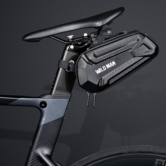 Sakwa rowerowa Wildman Bicycle Saddle Bag XT7 Etui torba na rower uchwyt rowerowy pod siodełko 1.2l Czarna