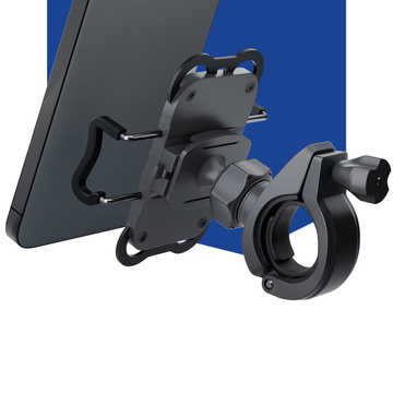 Universal 3mk Fahrradhalter Pro für Scooter Telefon Trolley Motorrad Schwarz