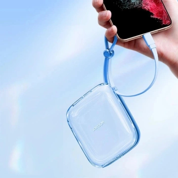 Powerbank Joyroom JR-L005 10000mAh Lightning USB-A Niebieski z kablem