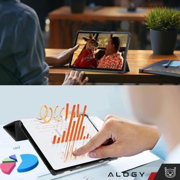 Tablet-Hülle für Lenovo Tab M10 3gen 3 GEN 10.1 2022 TB328FU TB328XU Gehäuse Case Alogy Book Cover Schwarz