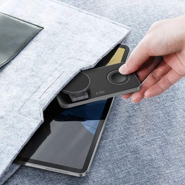 Ładowarka Indukcyjna 3w1 Tech-Protect QI15W-A47 MagSafe Czarna