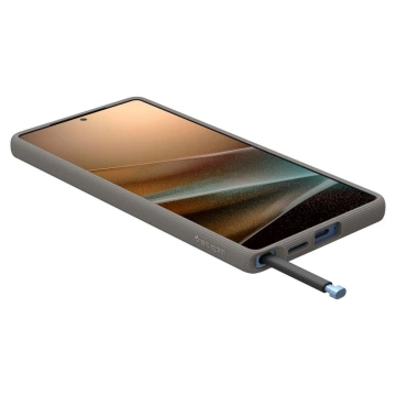 Samsung Galaxy S25 Ultra Aschgrau Spigen Parallax Mag MagSafe Hülle