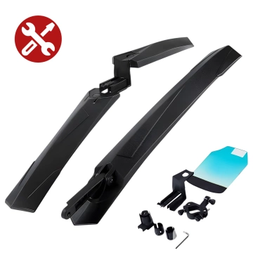 Plattform-Fahrradpedale für MTB-Fahrräder, Aluminium 9/16" Schwarzes Aluminium-Set [2 Stk.]