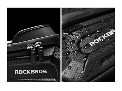 Koffertasche Fahrradtasche Handyhalter am Rahmen RockBros B68 Black