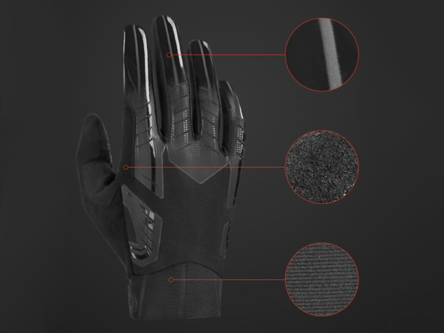 Rękawiczki rowerowe M RockBros rękawice na rower S208-M Czarne