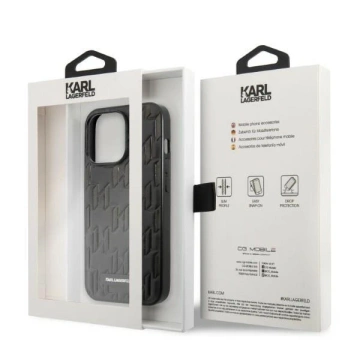 Etui Karl Lagerfeld KLHCP13XMNMP1K für iPhone 13 Pro Max 6,7" Hardcase Monogram Plaque