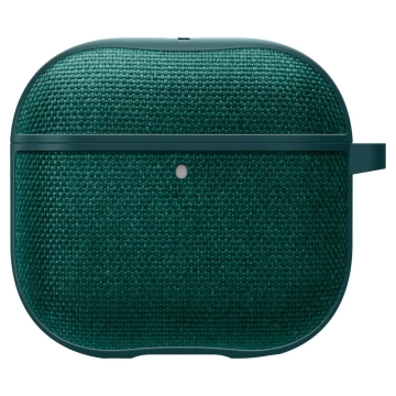 Apple AirPods 4 Hülle Spigen Urban Fit Mitternachtsgrüner Karabiner