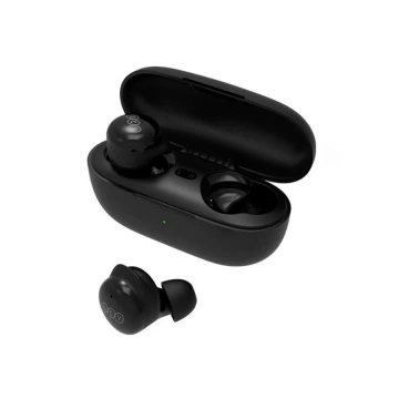 Kabellose Bluetooth 5.1 TWS Kopfhörer QCY Buds T17 Signle Point Hülle Schwarz