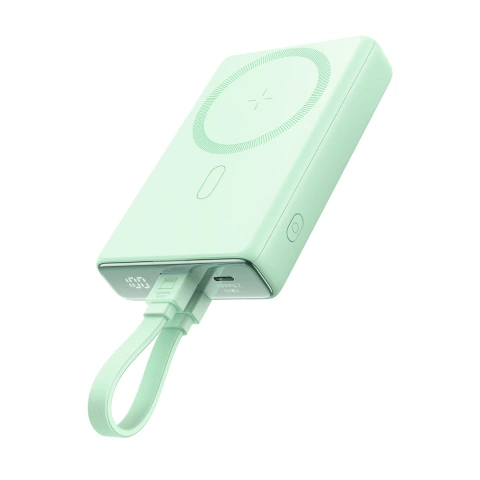 Powerbank 10000mAh Joyroom JR-PBM01 20W MagSafe z podstawką zielony