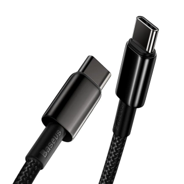 Baseus Tungsten Gold USB-C auf USB-C Kabel, 100W, 2m (schwarz)