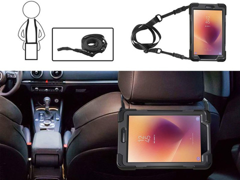 Etui Alogy Pirate Armor für Samsung Galaxy Tab A 8.0 T380/T385 z rzepem