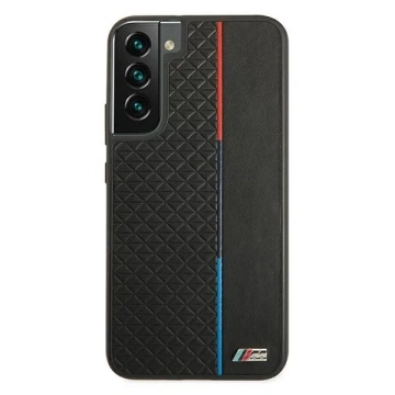 Etui BMW BMHCS22MTRTBK für Galaxy S22 S906 Hardcase M Collection Triangles czarny/black