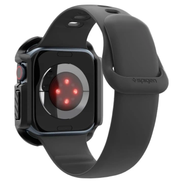 APPLE WATCH 10 (46 MM) SCHWARZES SPIGEN TOUGH ARMOR-GEHÄUSE AUS GEHÄRTETEM GLAS