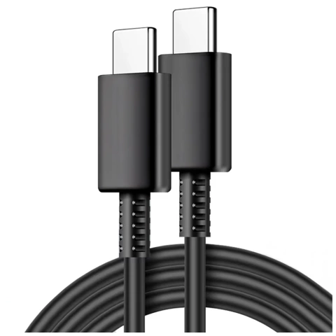 Original Samsung USB-C-auf-USB-C-Kabel EP-DW767 zum Aufladen, 1,8 m, 3 A, 25 W/45 W, Weiß