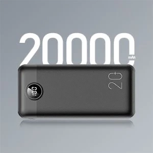 Powerbank Bateria zewnętrzna VEGER L20S - 20 000mAh LCD Quick Charge PD 20W czarny (VP2039PD  / W2039PD )