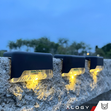 LED-Solar-Gartenlampe, Set x8, für Terrasse, Balkon, Treppe, Balustrade, mit Dämmerungssensor, AAA-Batterie, schwarz