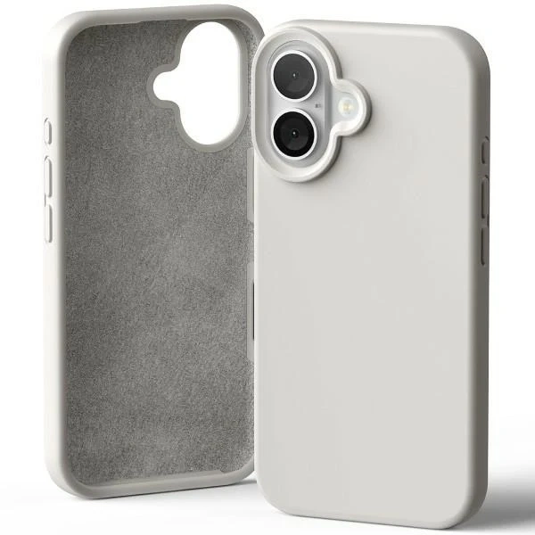 Mercury Silikonhülle für iPhone 16 6,1" Stone