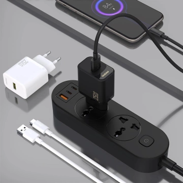 Dudao A27S 25W GaN USB-A Wandladegerät | Schnellladung QC 3.0 - Schwarz