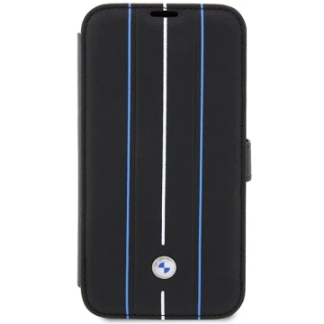 Etui BMW BMBKP14X22RVSK für Apple iPhone 14 Pro Max 6,7" Bücherregal Leather Stamp Blue Lines