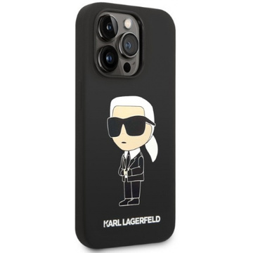 Etui Karl Lagerfeld KLHMP14LSNIKBCK do iPhone 14 Pro 6,1" hardcase Silicone Ikonik Magsafe