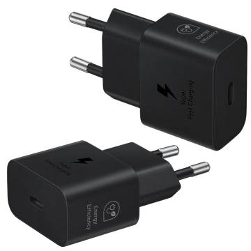 Original Samsung EP-T2510NBE AC-Ladegerät Schnellladung PowerDelivery PD 25W Schwarz