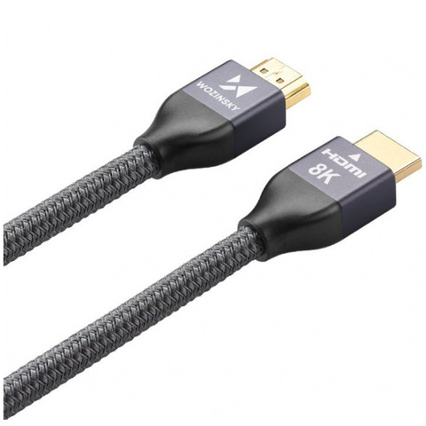 Kabel HDMI 5m przewód Wozinsky do przesyłu 48 Gbps 8K 60Hz Czarny