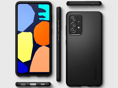 Spigen Thin Fit Hülle für Samsung Galaxy A52s / A52 LTE / 5G Schwarz