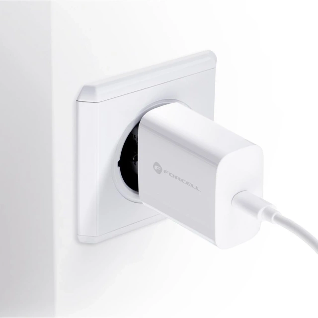 Ładowarka Forcell 20W USB-C PD QC 4.0 + Kabel Lightning do iPhone 12 13 14