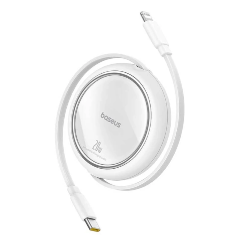 Baseus Free2Pull USB-C-Kabel für iP 20 W 1 m (Weiß)