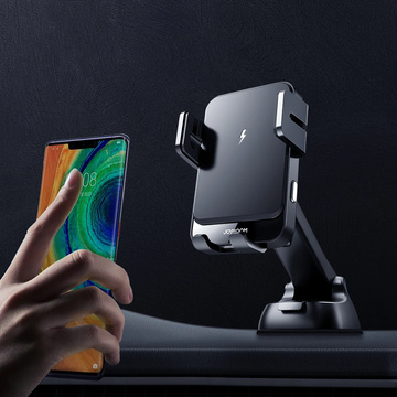 Joyroom JR-ZS219 Autohalterung mit 15 W Qi-Ladegerät für schwarzes Telefon