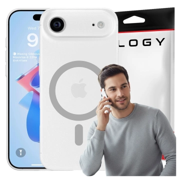 Hülle für Apple iPhone 16 Pro Max Alogy MagSafe Hybrid Matte Case Matte Cover mit Linsenschutz Schwarz