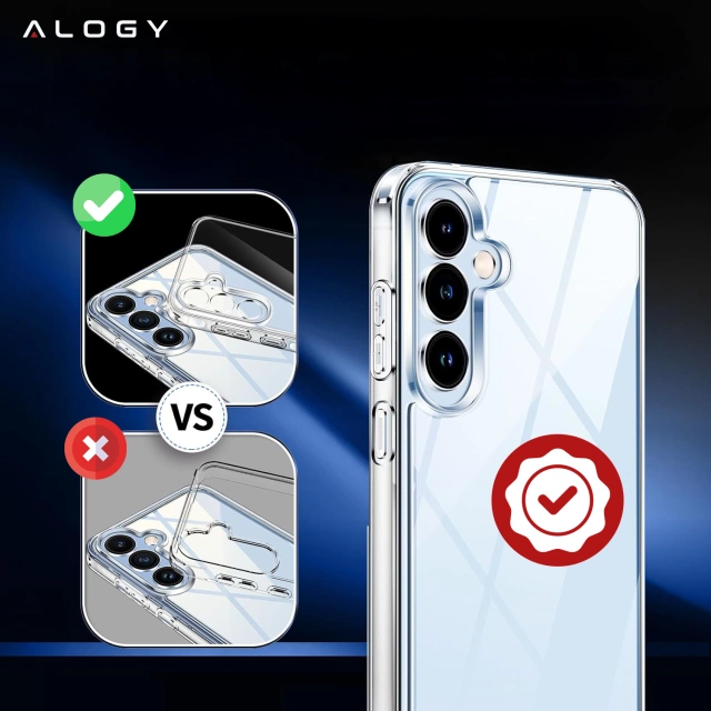 Etui do Samsung Galaxy S24 FE obudowa ochronna na telefon Alogy HybridShield™️ Case Przezroczyste