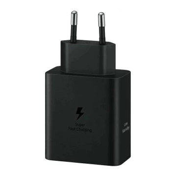 Samsung Power Adapter Duo Netzwerkladegerät 2x USB-C 50W - Schwarz