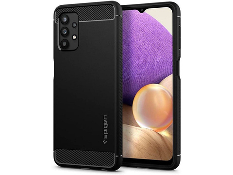 Etui Spigen Rugged Armor für Samsung Galaxy A32 5G Mattschwarz