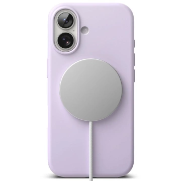 Etui do iPhone 17 Ringke Silicone Magnetic MagSafe Light Purple