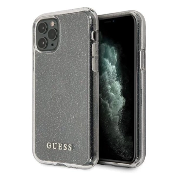 Guess GUHCN65PCGLSI iPhone 11 Pro Max srebrny/silver Hard Case Glitter
