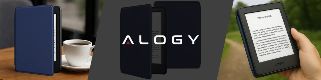 Etui ochronne na czytnik E-Book Alogy ProBook Cover obudowa do Kindle Paperwhite 6 2024 Granatowe