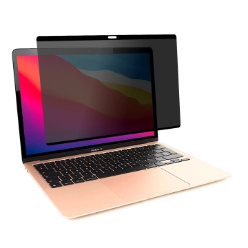 Magnetische Sichtschutzfolie für MacBook Air 13" (2018–2021) – Sichtschutz, einfache Anbringung, Aufbewahrungshülle, Blendschutz – Alogy SecureView™