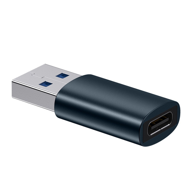 Adapter przejściówka Baseus Ingenuity OTG USB 3.1 do USB-C Typ C Niebieski