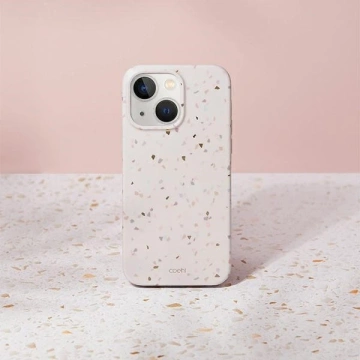 Etui UNIQ Coehl Terrazzo do iPhone 14 Plus 6,7" piaskowy/sandstone