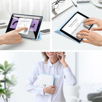 Dux Ducis Copa Hülle für iPad 10.2 '' 2021/2020/2019 Smart Cover mit Ständer blau