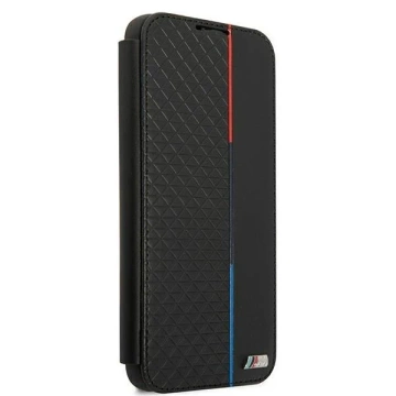 Etui BMW BMBKS22MTRTBK für Galaxy S22 S906 Bücherregal M Collection Triangles czarny/black
