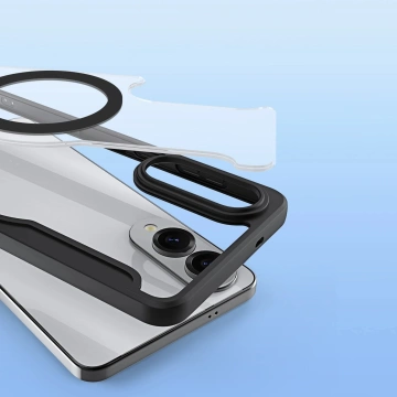 Samsung Galaxy S25 Edge Black Skin X Pro MagSafe Schwarze Hülle
