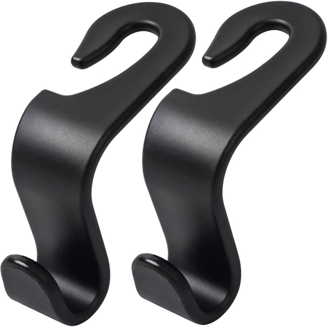 2x Wieszak uchwyt haczyk samochodowy na fotel zagłówek organizer do auta hak Alogy Car Czarny