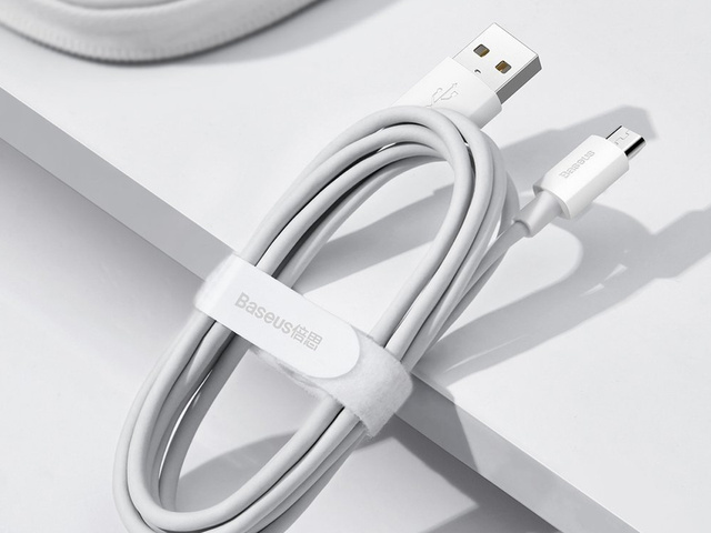 Kabel 1.5m Baseus przewód x2 USB - micro USB 2.1A White