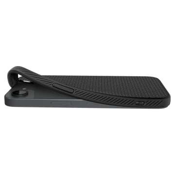 Etui für iPhone 16e Spigen Liquid Air Mag MagSafe Mattschwarz