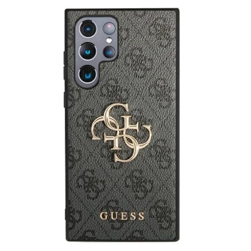 Etui Guess GUHCS22L4GMGGR S908 für Galaxy S22 Ultra Hardcase 4G Big Metal Logo