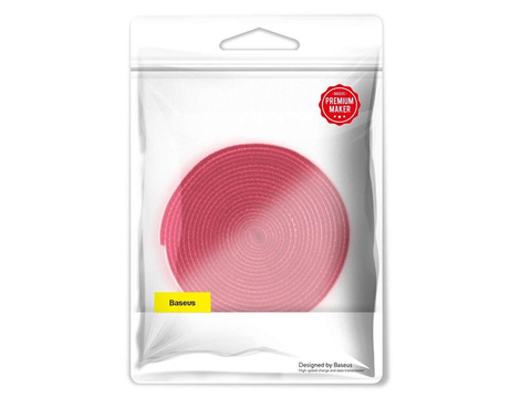 Baseus Klettband-Organizer Circle Velcro Strap 3m Rot